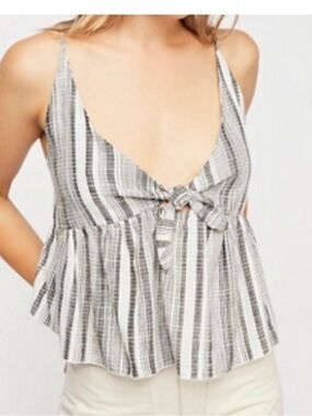 We the Free by Free People 'Riviera Romance' Tie-Front Top